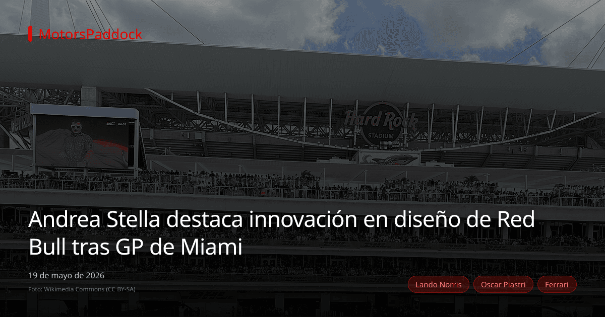 Andrea Stella destaca innovación en diseño de Red Bull tras GP de Miami