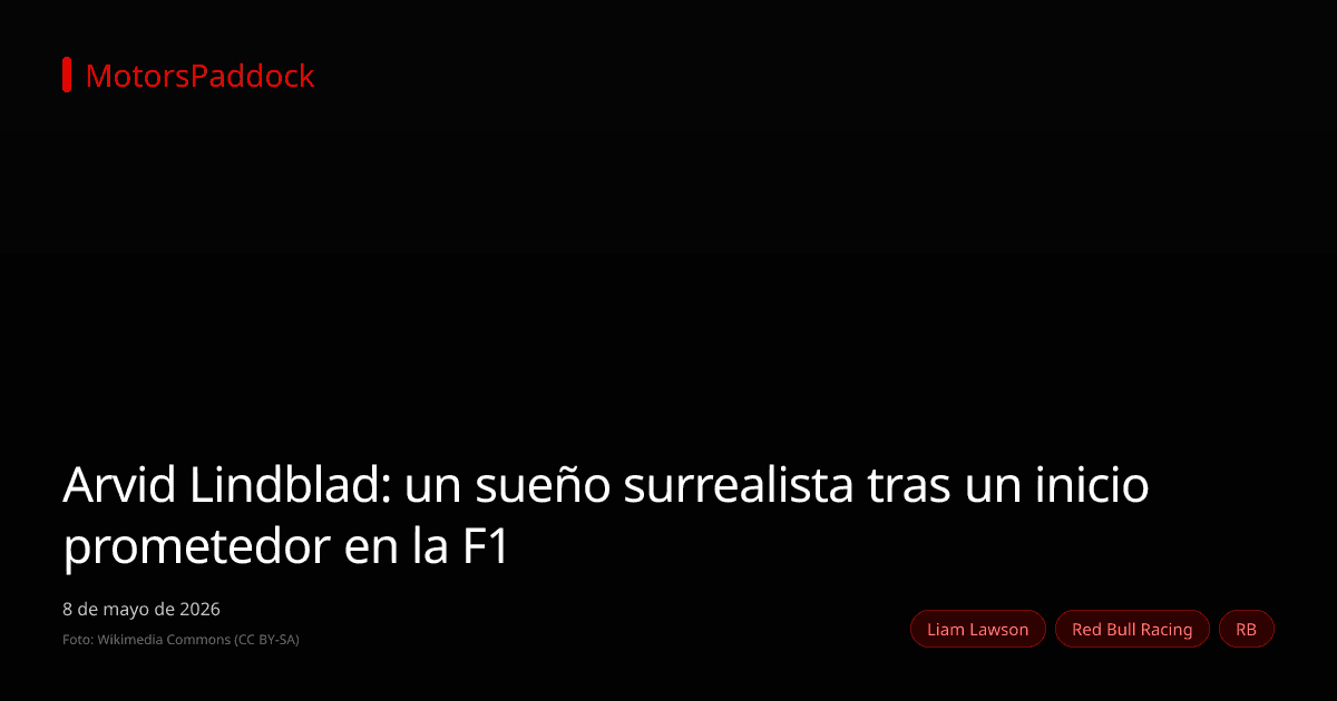 Arvid Lindblad: un sueño surrealista tras un inicio prometedor en la F1