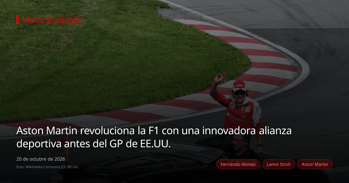 Aston Martin revoluciona la F1 con una innovadora alianza deportiva antes del GP de EE.UU.