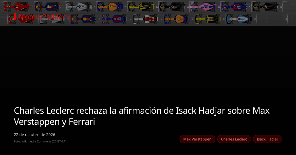Charles Leclerc rechaza la afirmación de Isack Hadjar sobre Max Verstappen y Ferrari
