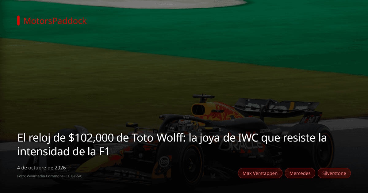 El reloj de $102,000 de Toto Wolff: la joya de IWC que resiste la intensidad de la F1