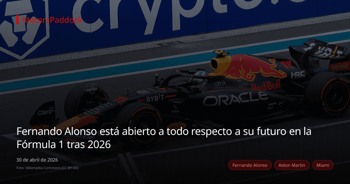 Fernando Alonso está abierto a todo respecto a su futuro en la Fórmula 1 tras 2026