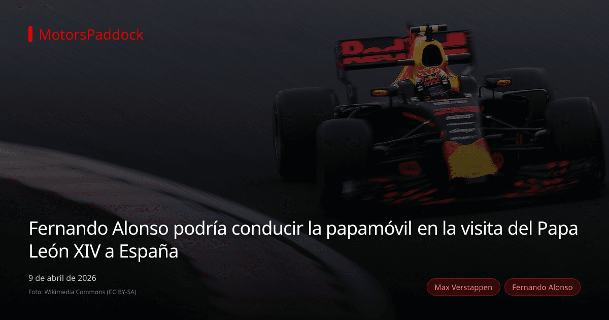 Fernando Alonso podría conducir la papamóvil en la visita del Papa León XIV a España