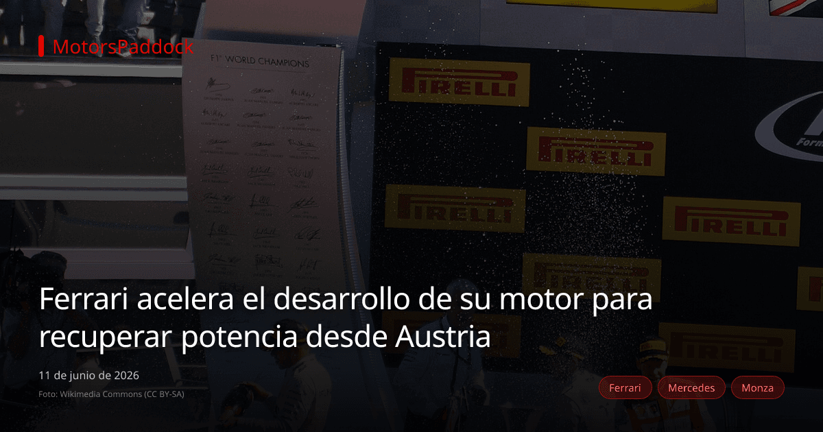 Ferrari acelera el desarrollo de su motor para recuperar potencia desde Austria