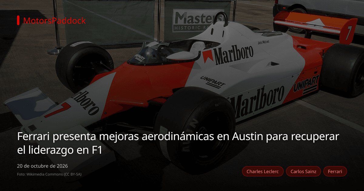 Ferrari presenta mejoras aerodinámicas en Austin para recuperar el liderazgo en F1