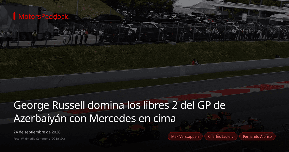 George Russell domina los libres 2 del GP de Azerbaiyán con Mercedes en cima