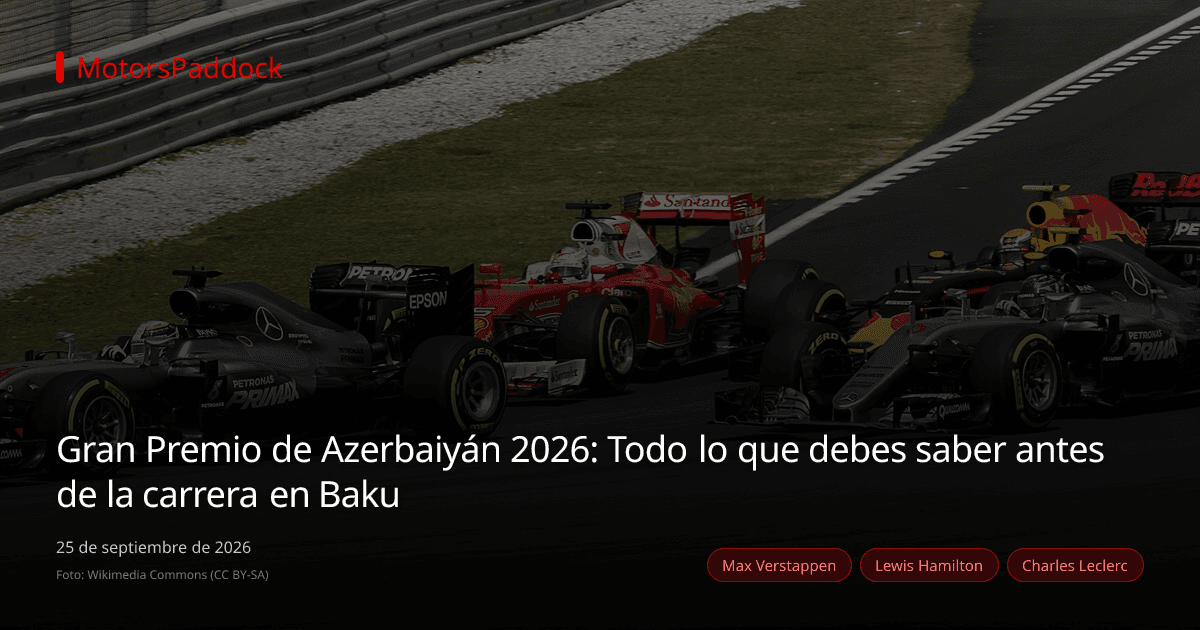 Gran Premio de Azerbaiyán 2026: Todo lo que debes saber antes de la carrera en Baku