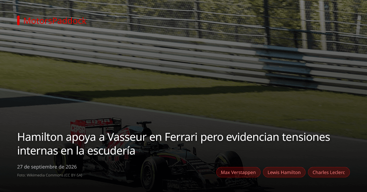Hamilton apoya a Vasseur en Ferrari pero evidencian tensiones internas en la escudería