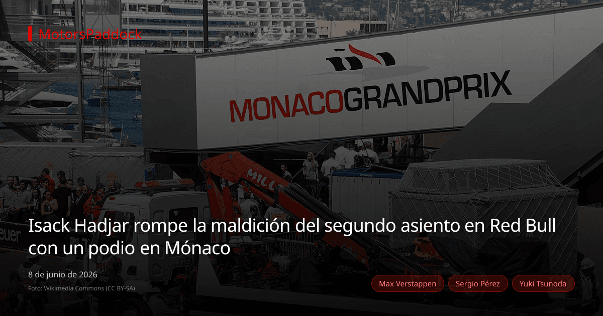 Isack Hadjar rompe la maldición del segundo asiento en Red Bull con un podio en Mónaco