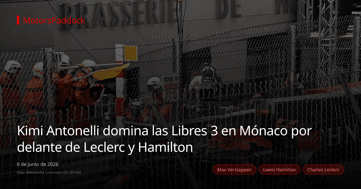 Kimi Antonelli domina las Libres 3 en Mónaco por delante de Leclerc y Hamilton