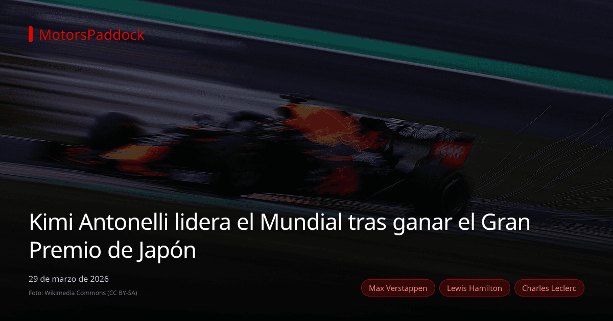 Kimi Antonelli lidera el Mundial tras ganar el Gran Premio de Japón