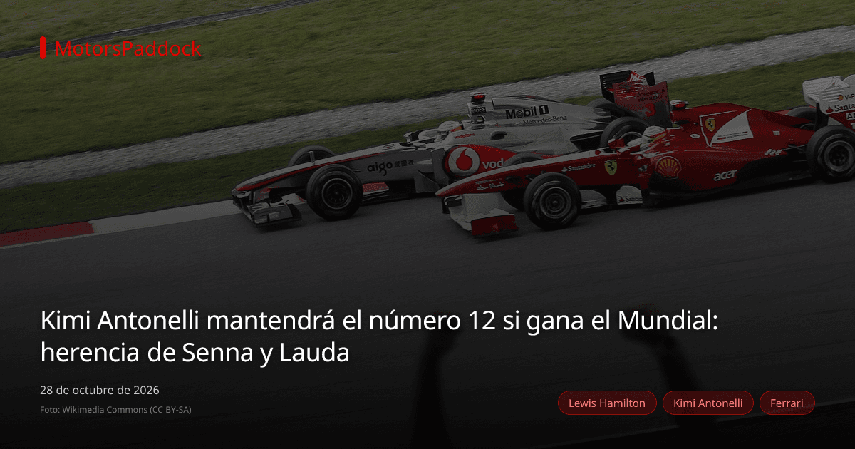 Kimi Antonelli mantendrá el número 12 si gana el Mundial: herencia de Senna y Lauda