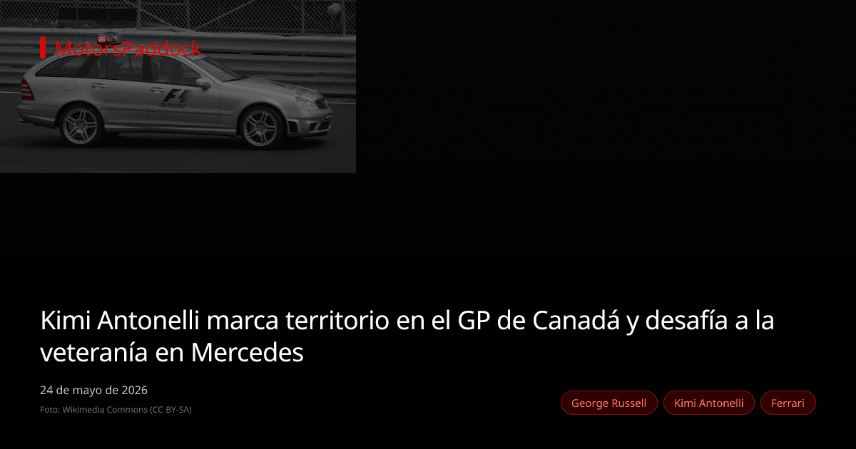 Kimi Antonelli marca territorio en el GP de Canadá y desafía a la veteranía en Mercedes