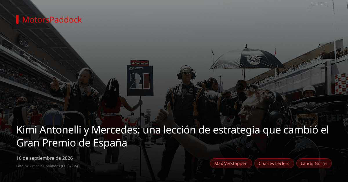 Kimi Antonelli y Mercedes: una lección de estrategia que cambió el Gran Premio de España