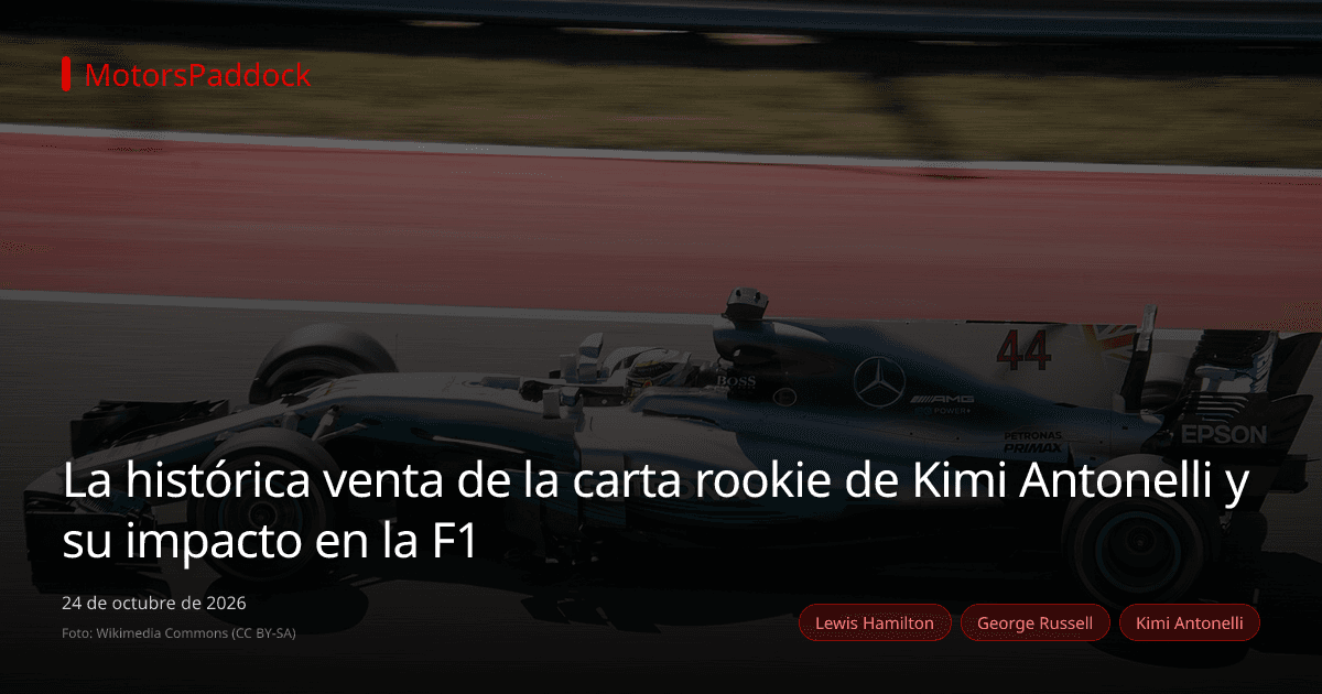 La histórica venta de la carta rookie de Kimi Antonelli y su impacto en la F1