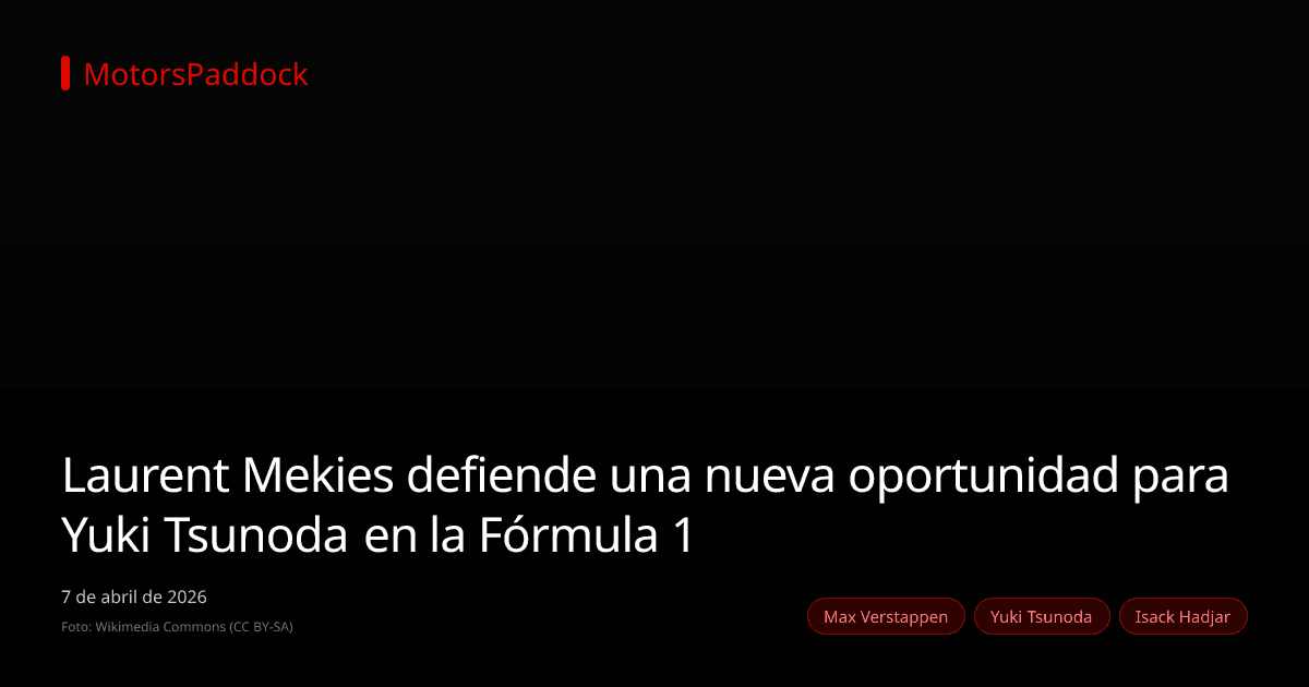 Laurent Mekies defiende una nueva oportunidad para Yuki Tsunoda en la Fórmula 1