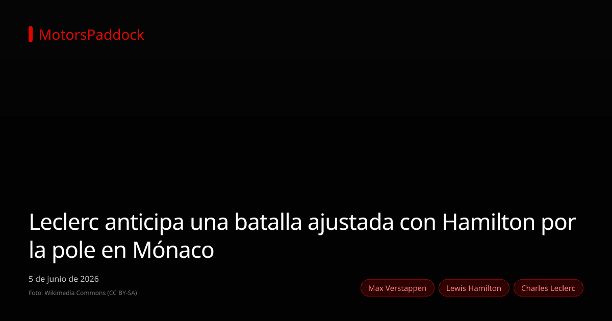 Leclerc anticipa una batalla ajustada con Hamilton por la pole en Mónaco