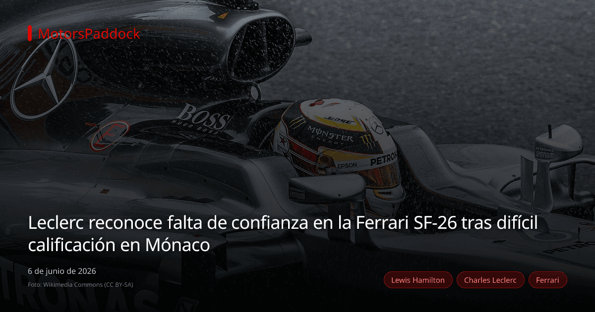 Leclerc reconoce falta de confianza en la Ferrari SF-26 tras difícil calificación en Mónaco