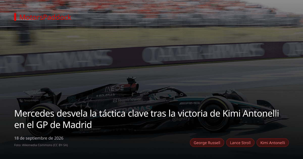 Mercedes desvela la táctica clave tras la victoria de Kimi Antonelli en el GP de Madrid