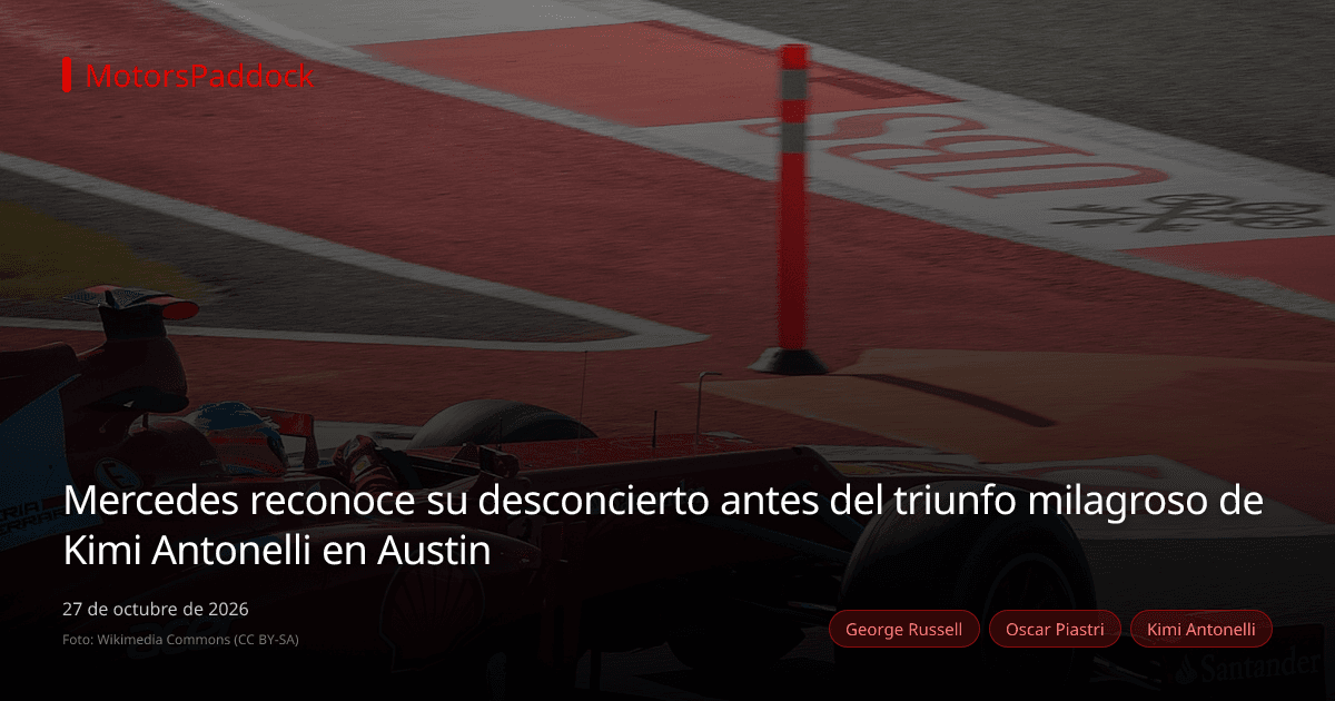 Mercedes reconoce su desconcierto antes del triunfo milagroso de Kimi Antonelli en Austin