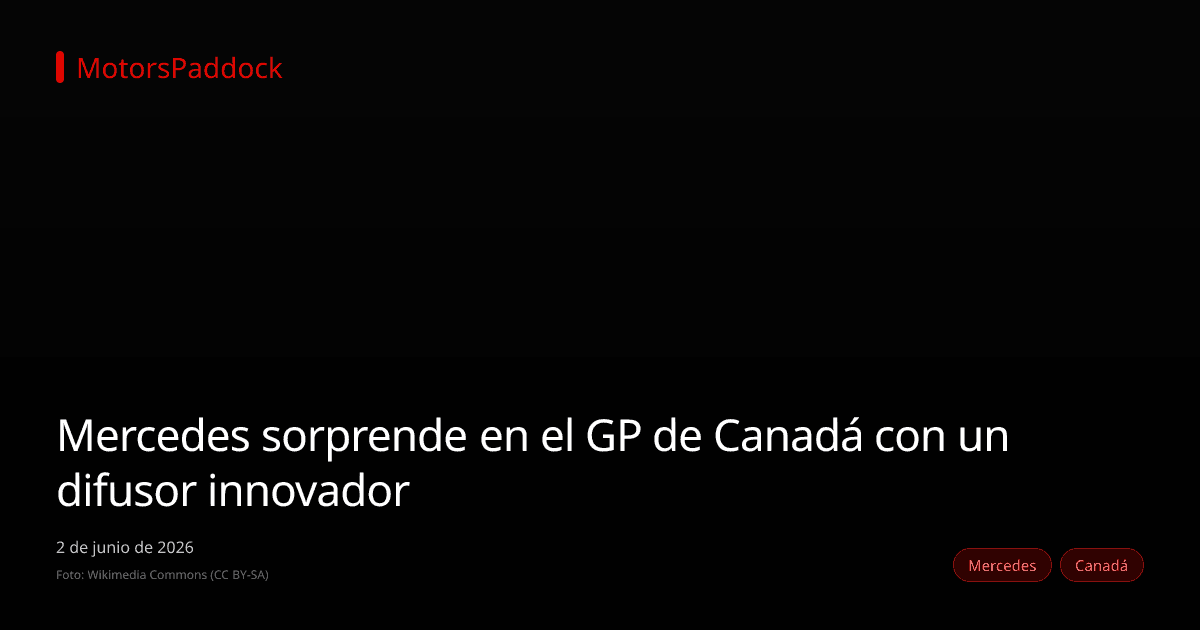 Mercedes sorprende en el GP de Canadá con un difusor innovador