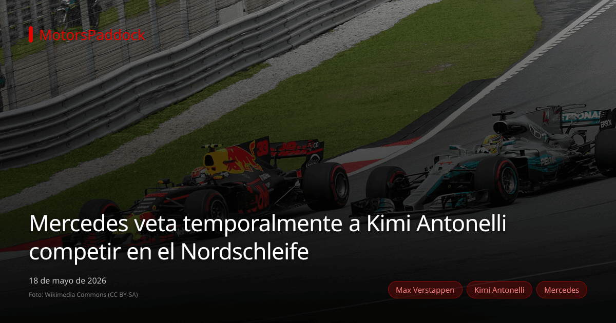 Mercedes veta temporalmente a Kimi Antonelli competir en el Nordschleife