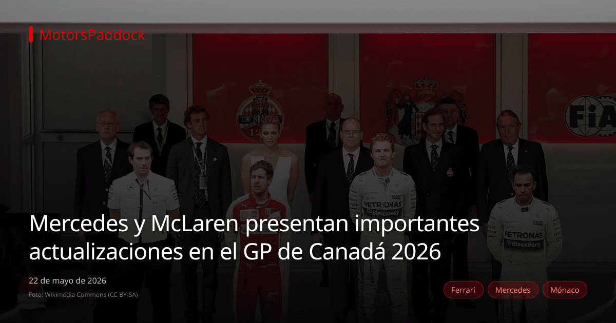 Mercedes y McLaren presentan importantes actualizaciones en el GP de Canadá 2026
