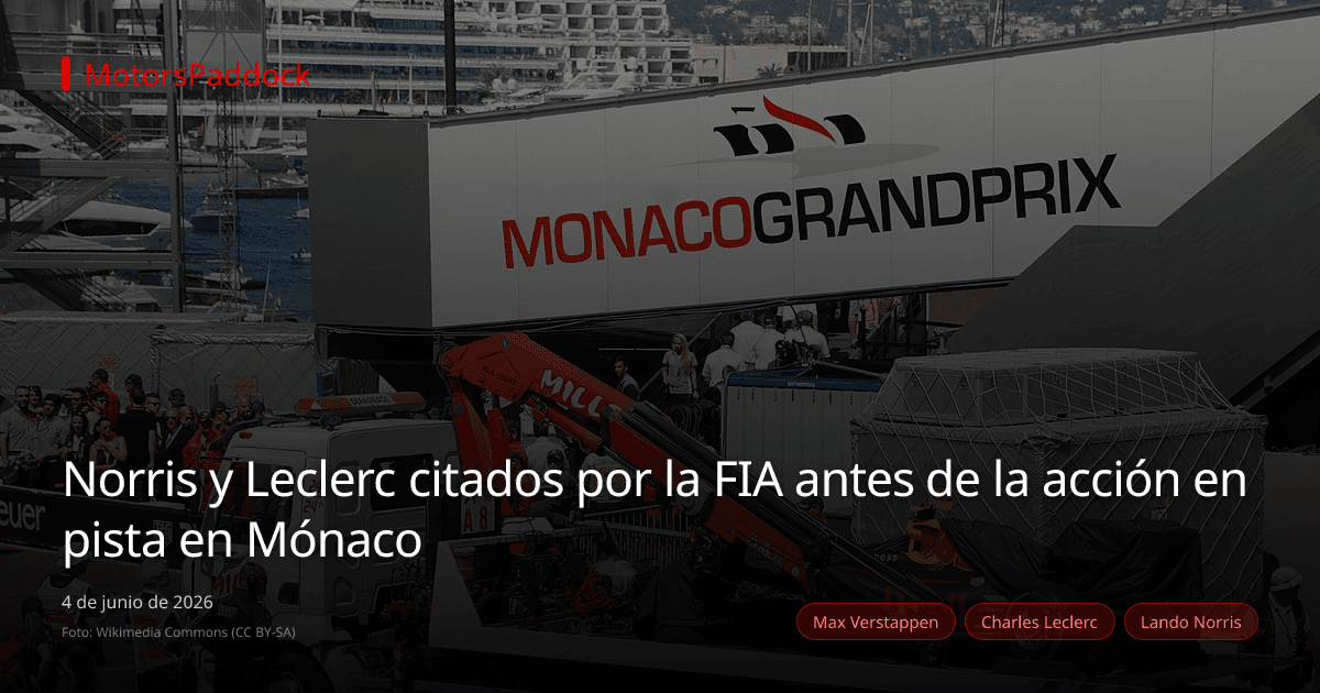 Norris y Leclerc citados por la FIA antes de la acción en pista en Mónaco