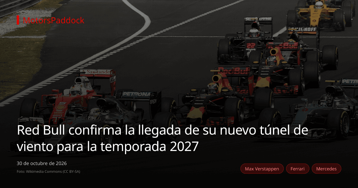 Red Bull confirma la llegada de su nuevo túnel de viento para la temporada 2027