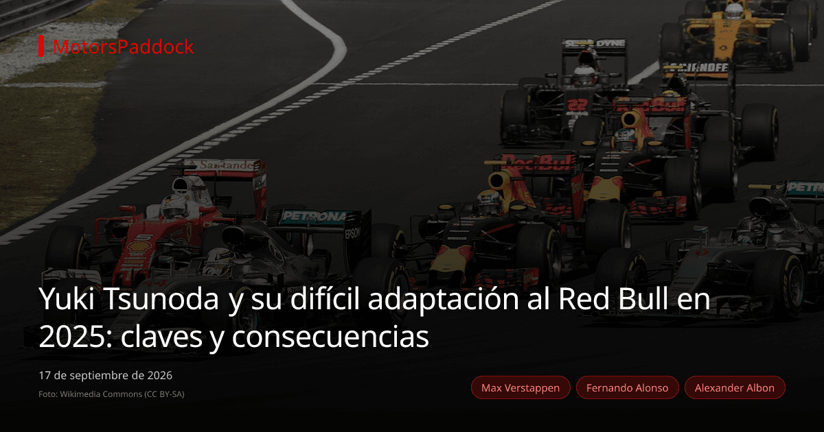 Yuki Tsunoda y su difícil adaptación al Red Bull en 2025: claves y consecuencias