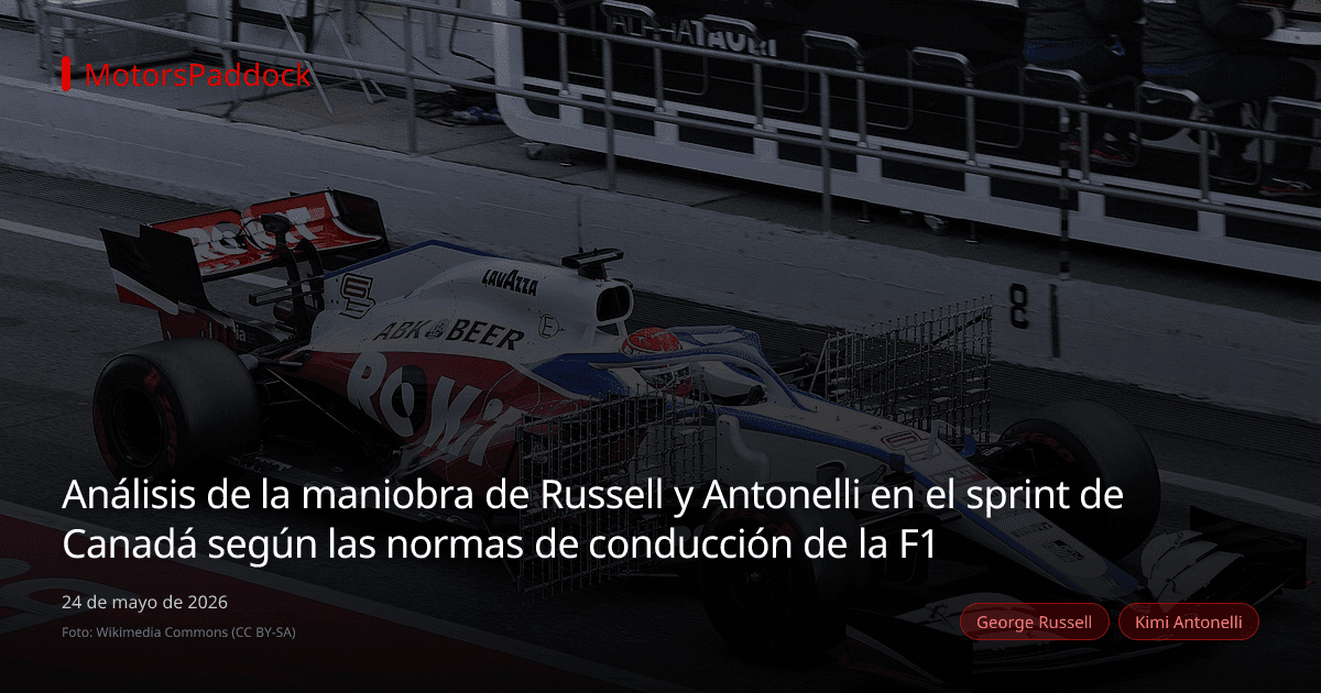 Análisis de la maniobra de Russell y Antonelli en el sprint de Canadá según las normas de conducción de la F1