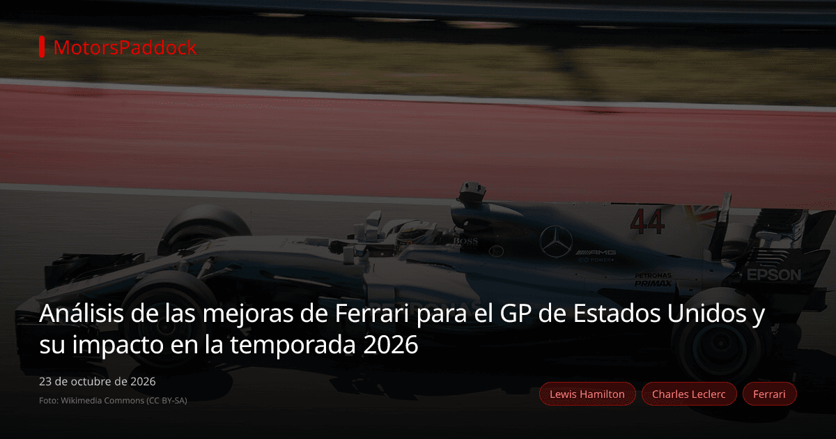 Análisis de las mejoras de Ferrari para el GP de Estados Unidos y su impacto en la temporada 2026