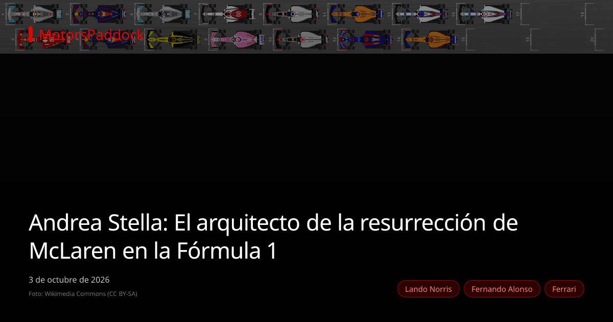 Andrea Stella: El arquitecto de la resurrección de McLaren en la Fórmula 1