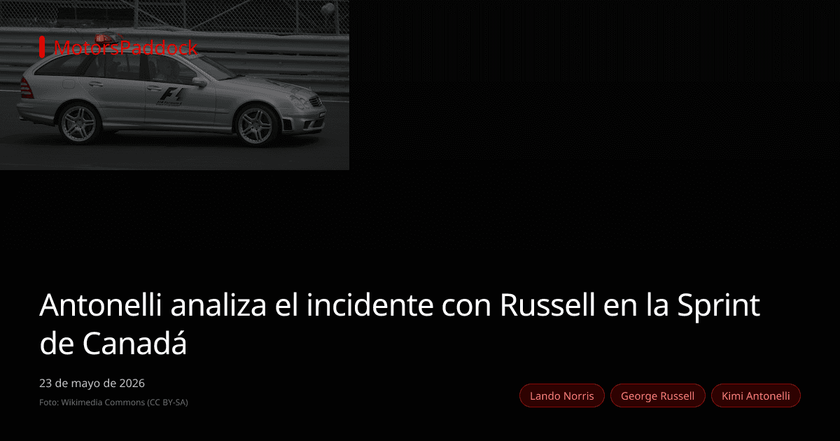 Antonelli analiza el incidente con Russell en la Sprint de Canadá