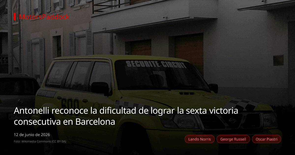 Antonelli reconoce la dificultad de lograr la sexta victoria consecutiva en Barcelona