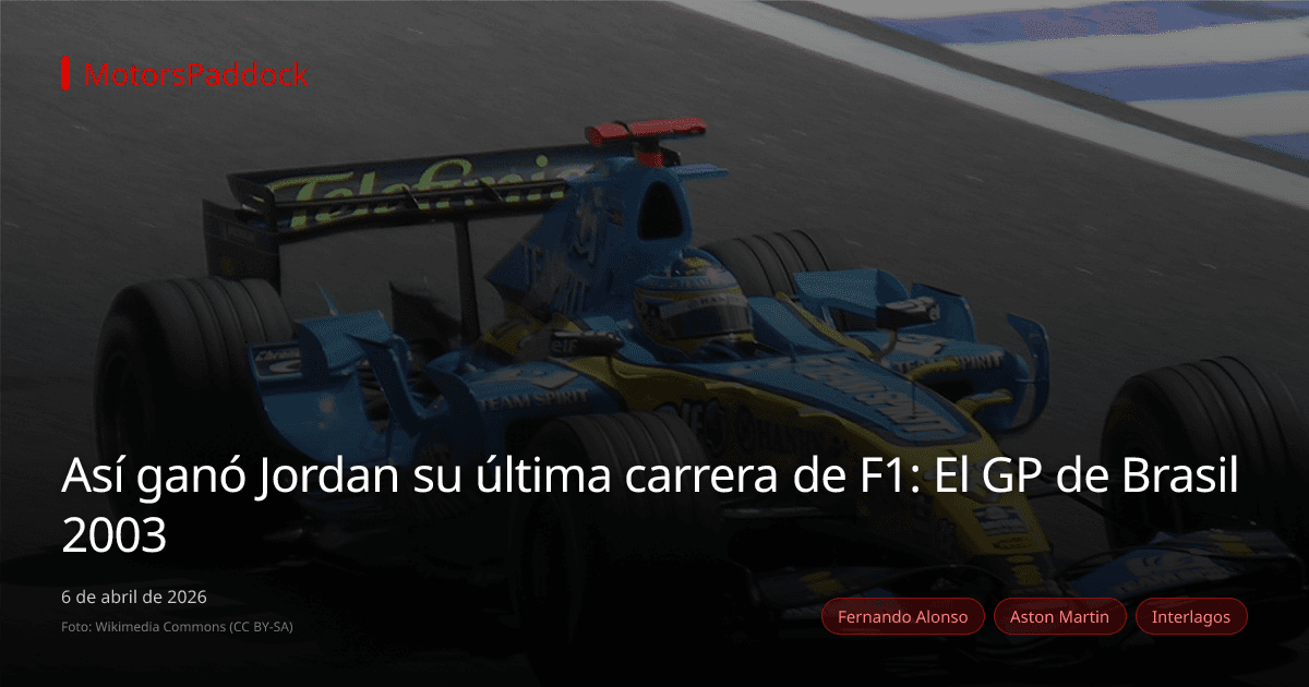 Así ganó Jordan su última carrera de F1: El GP de Brasil 2003