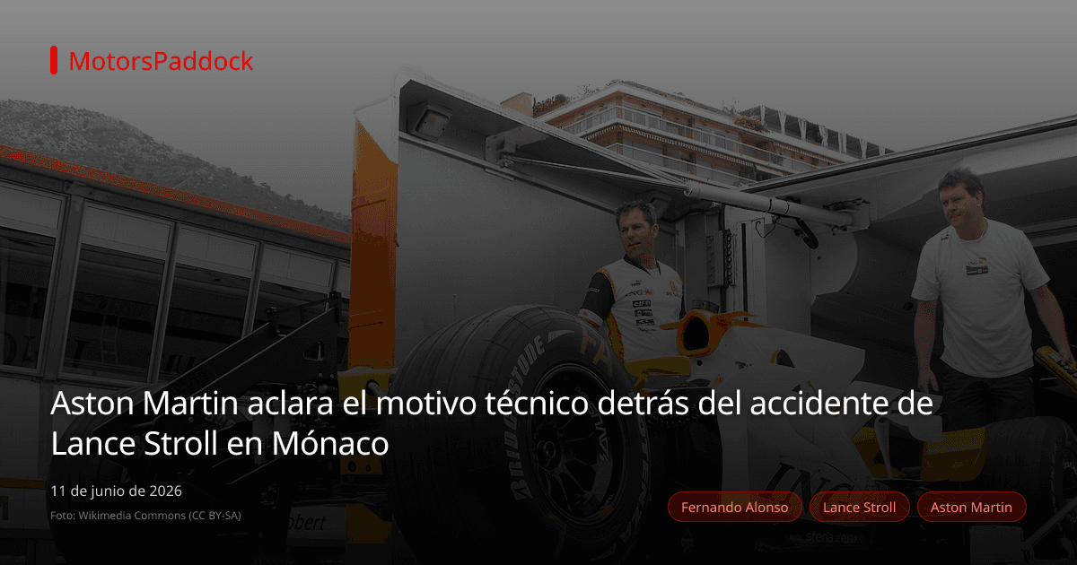 Aston Martin aclara el motivo técnico detrás del accidente de Lance Stroll en Mónaco
