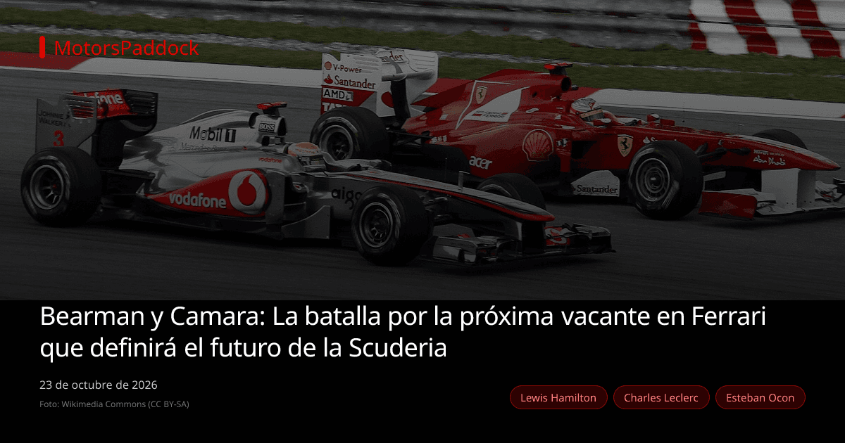Bearman y Camara: La batalla por la próxima vacante en Ferrari que definirá el futuro de la Scuderia