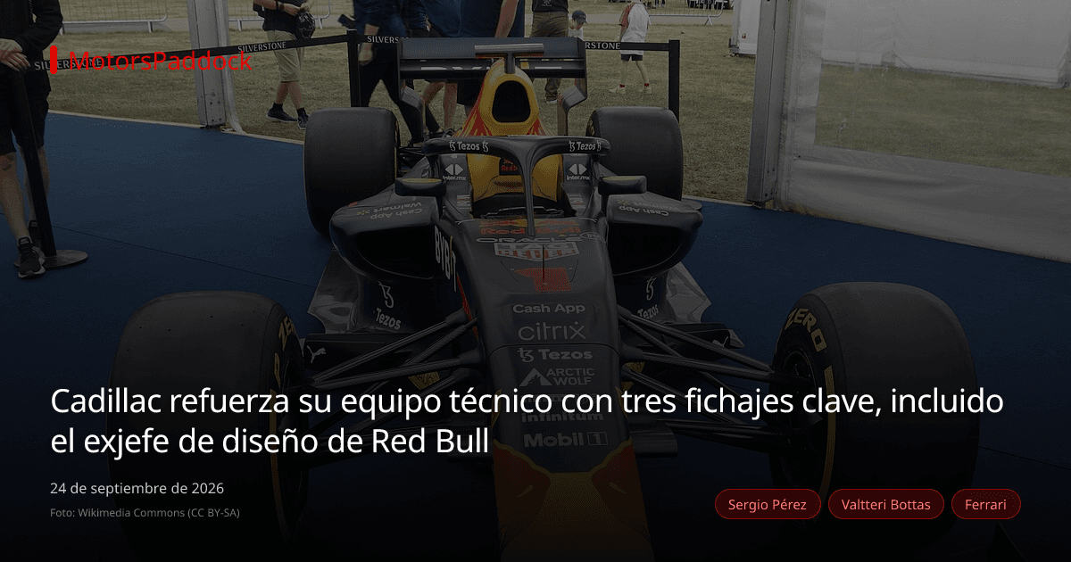 Cadillac refuerza su equipo técnico con tres fichajes clave, incluido el exjefe de diseño de Red Bull