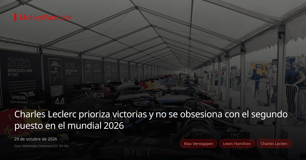 Charles Leclerc prioriza victorias y no se obsesiona con el segundo puesto en el mundial 2026