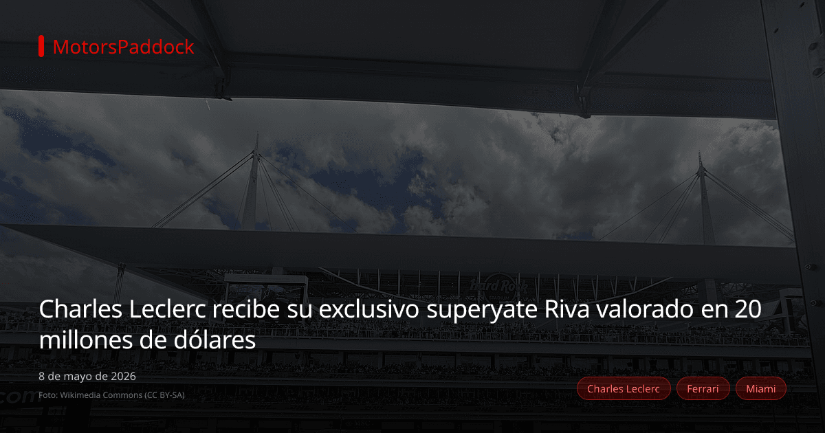 Charles Leclerc recibe su exclusivo superyate Riva valorado en 20 millones de dólares