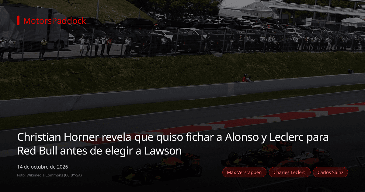 Christian Horner revela que quiso fichar a Alonso y Leclerc para Red Bull antes de elegir a Lawson