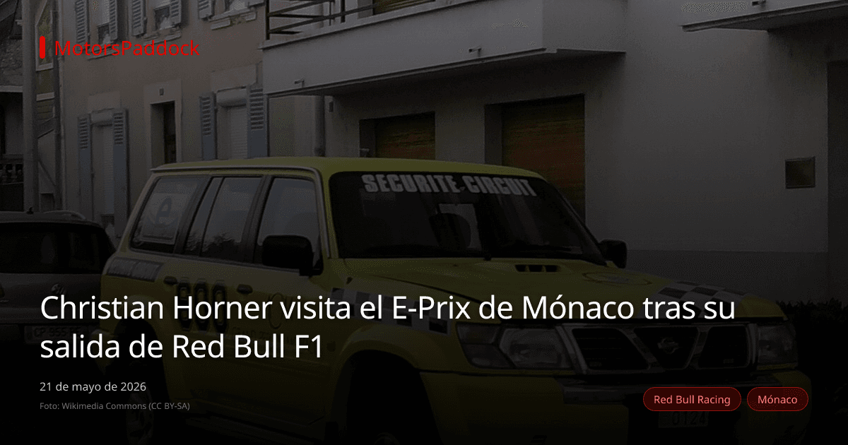 Christian Horner visita el E-Prix de Mónaco tras su salida de Red Bull F1