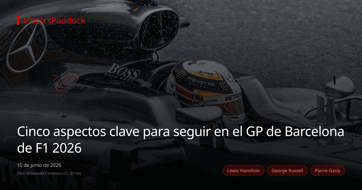 Cinco aspectos clave para seguir en el GP de Barcelona de F1 2026