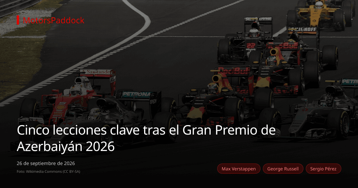 Cinco lecciones clave tras el Gran Premio de Azerbaiyán 2026