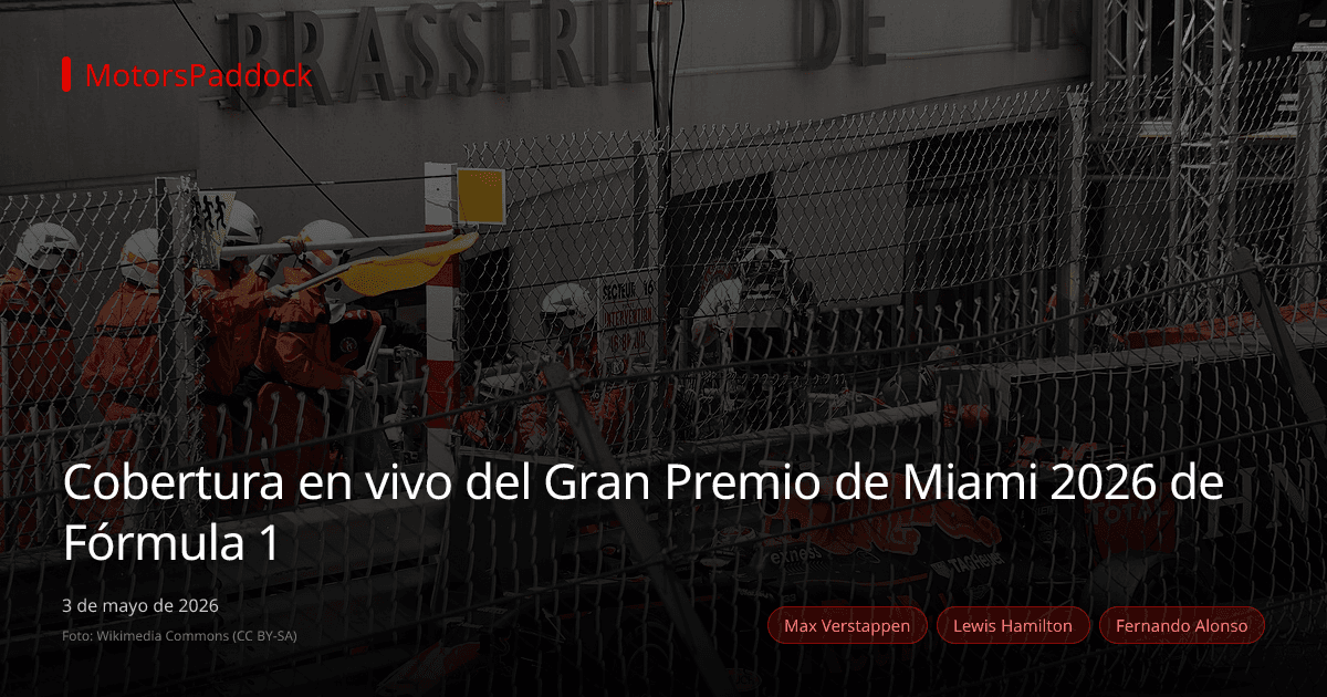 Cobertura en vivo del Gran Premio de Miami 2026 de Fórmula 1