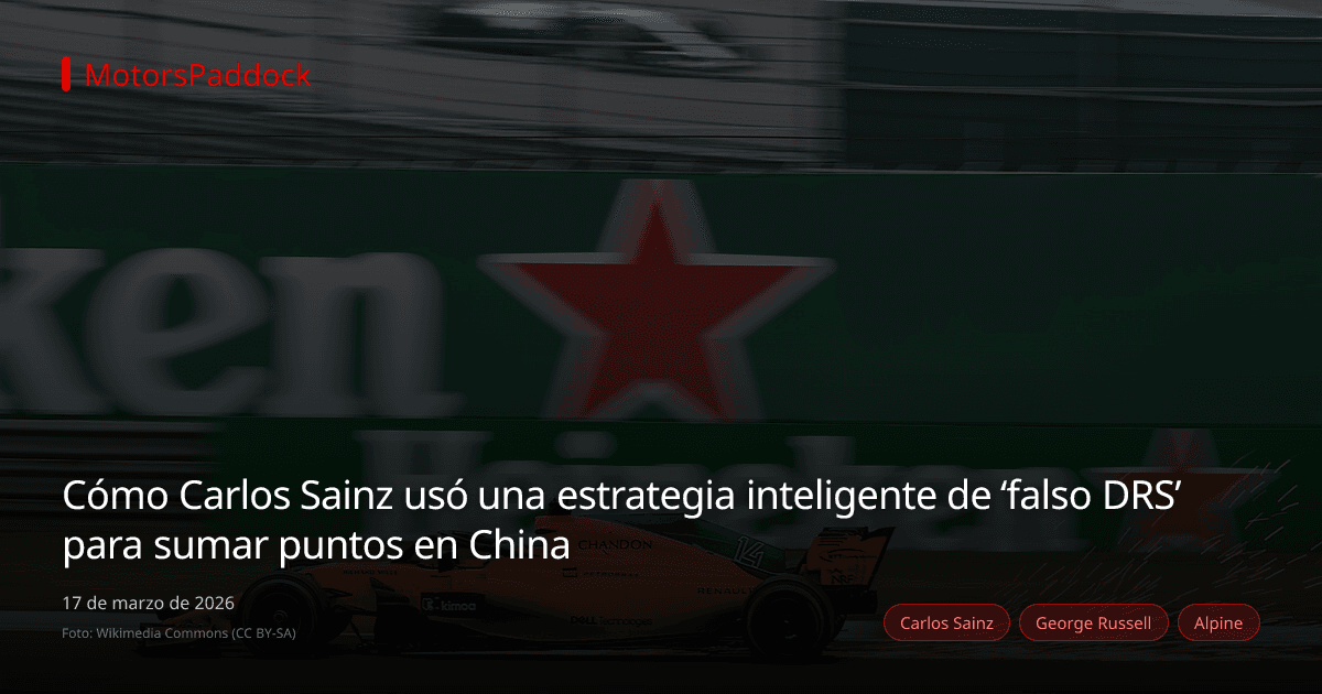 Cómo Carlos Sainz usó una estrategia inteligente de ‘falso DRS’ para sumar puntos en China