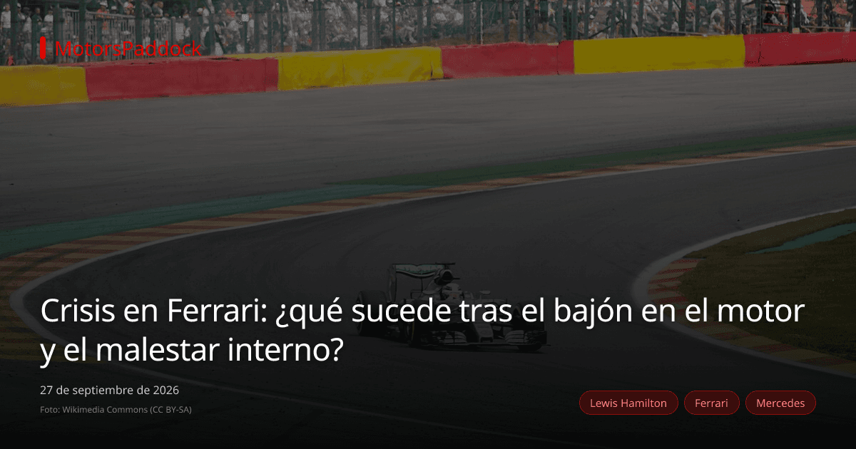 Crisis en Ferrari: ¿qué sucede tras el bajón en el motor y el malestar interno?