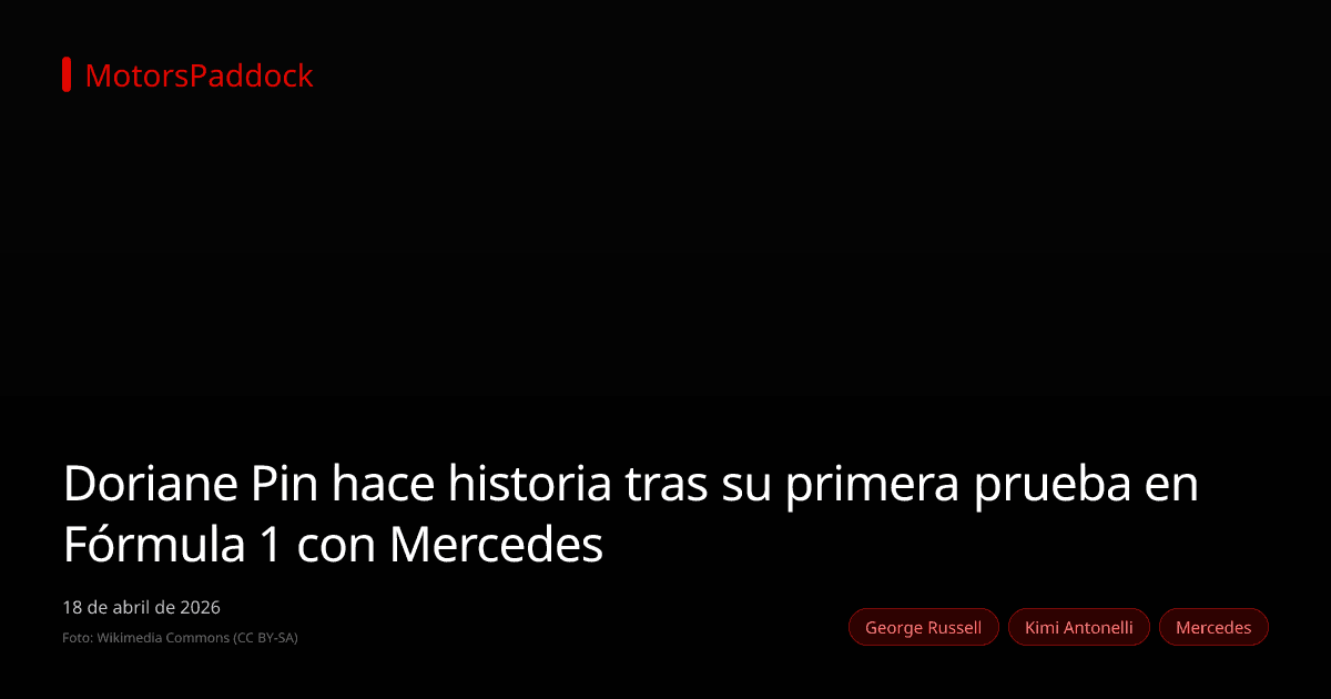 Doriane Pin hace historia tras su primera prueba en Fórmula 1 con Mercedes
