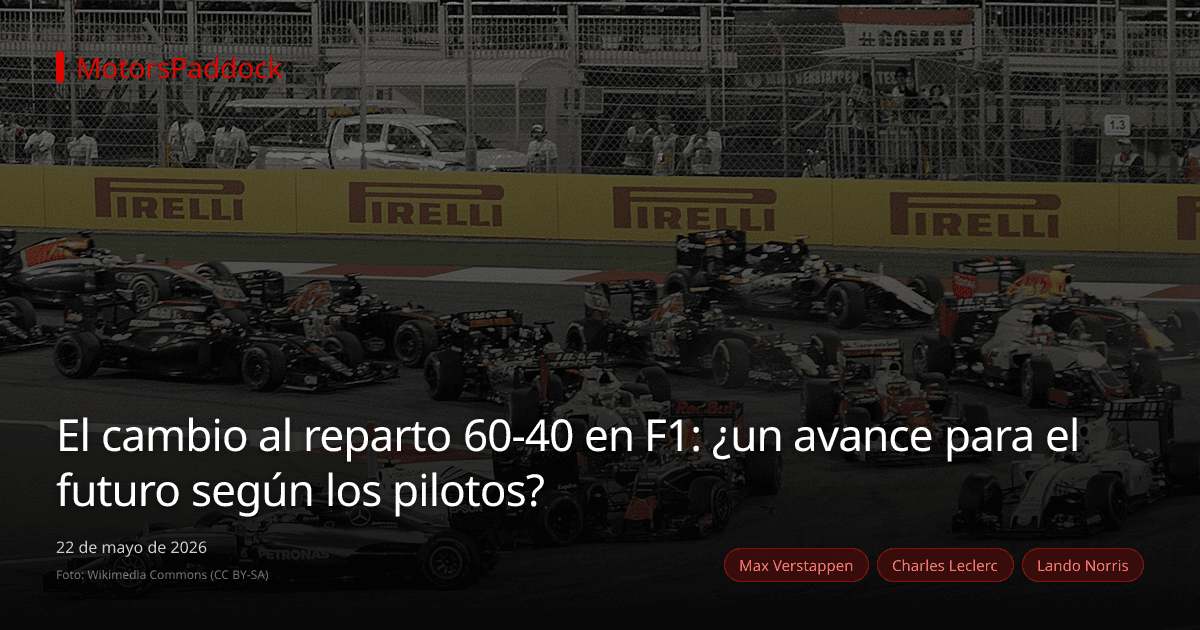 El cambio al reparto 60-40 en F1: ¿un avance para el futuro según los pilotos?